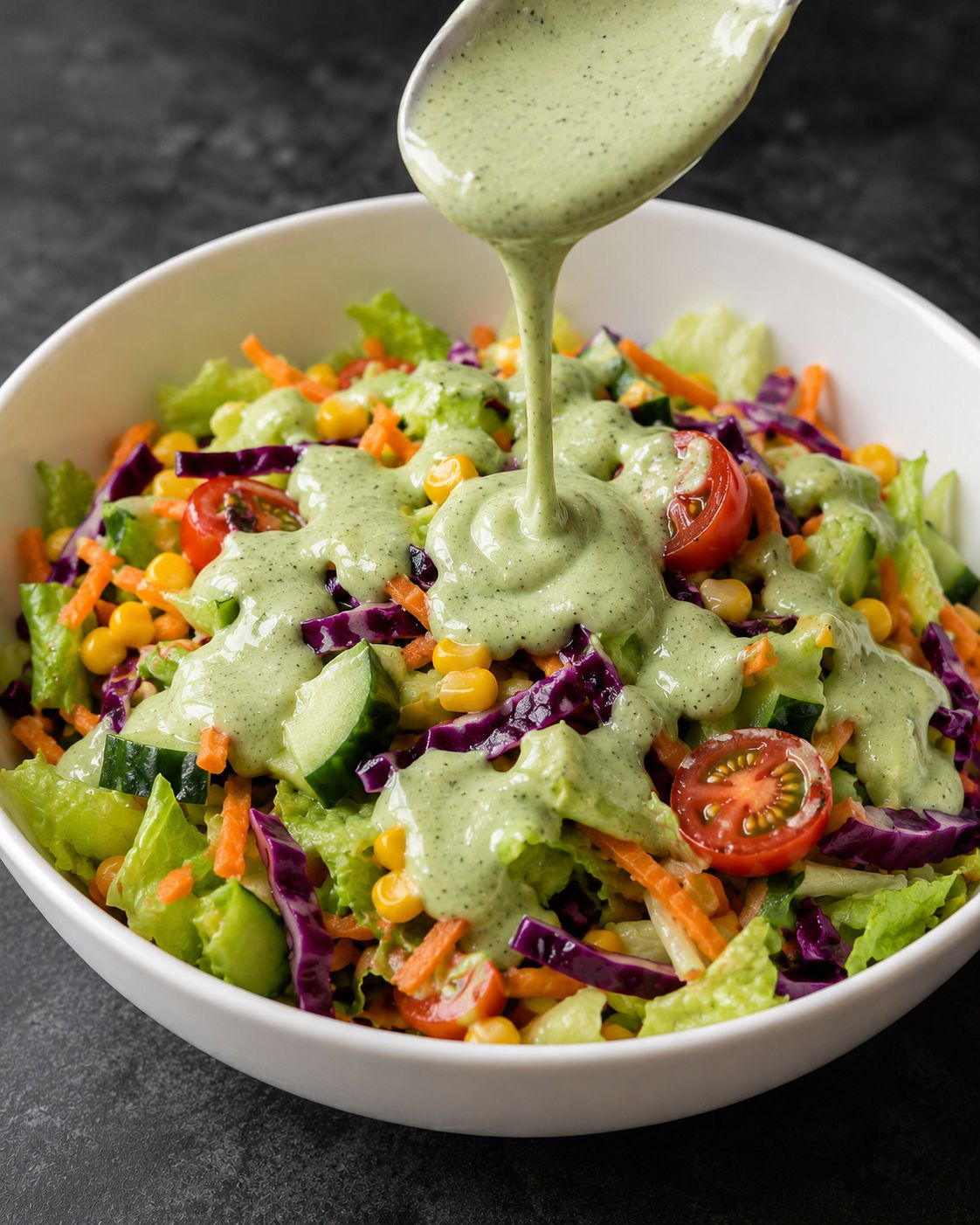 Salada Caesar com croutons e parmesão